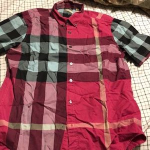 Burberry thornaby check button up